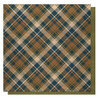 PhotoPlay - Mud On The Tires Collection - 12 x 12 Double Sided Paper - Cabin Plaid
