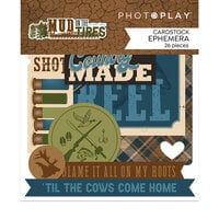 PhotoPlay - Mud On The Tires Collection - Ephemera - Die Cut Cardstock Pieces