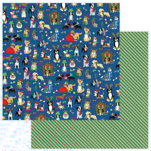 Photo Play Paper - Christmas - Muttcracker Collection - 12 x 12 Double Sided Paper - Happy Howlidays