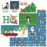 Photo Play Paper - Muttcracker Collection - Christmas - 12 x 12 Double Sided Paper - Santa Paws