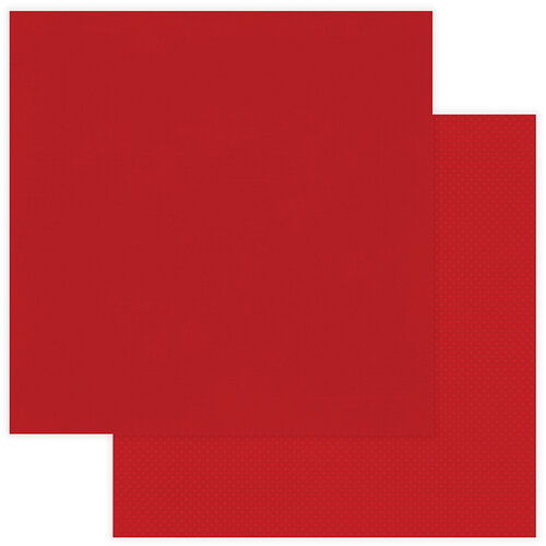 Photo Play Paper - Christmas - Muttcracker Collection - 12 x 12 Double Sided Paper - Solids Plus - Red