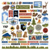 Photo Play Paper - National Parks Yellowstone Collection - 12 x 12 Cardstock Stickers - Elements