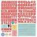 Photo Play Paper - Nautical Bliss Collection - 12 x 12 Cardstock Stickers - Alphabet