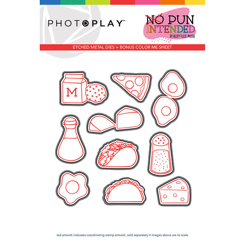 Photo Play Paper - No Pun Intended Collection - Foodie Die Set