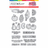 Photo Play Paper - No Pun Intended Collection - Clear Photopolymer Stamps - Fruits & Veggies