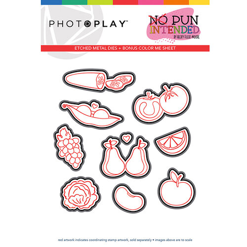 Photo Play Paper - No Pun Intended Collection - Fruits & Veggies Die Set