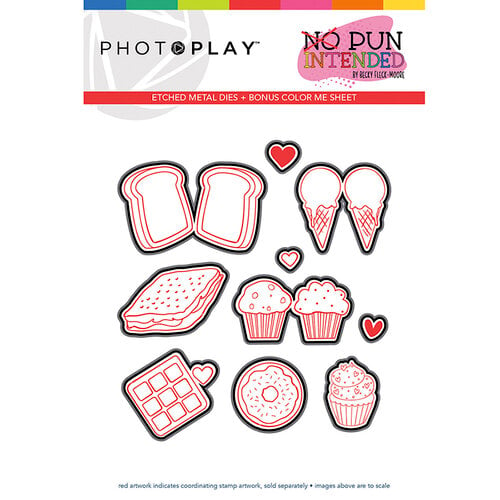 Photo Play Paper - No Pun Intended Collection - Sweets Die Set