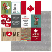 Photo Play Paper - O Canada Collection - 12 x 12 Double Sided Paper - True North
