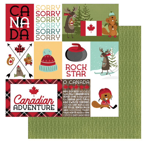 Photo Play Paper - O Canada 2 Collection - 12 x 12 Double Sided Paper - Sorry