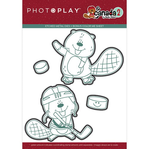 Photo Play Paper - O Canada 2 Collection - Dies - Beaver Hockey