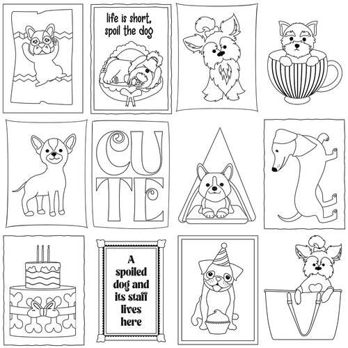 Pampered Pooch Double-Sided Cardstock 12X12-Accessories