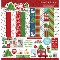 PhotoPlay - Santa Paws Collection - Christmas - 12 x 12 Collection Pack - Cat