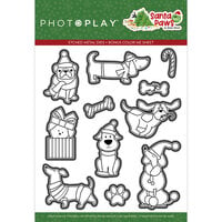PhotoPlay - Santa Paws Collection - Christmas - Etched Dies - Dog