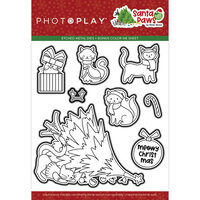 PhotoPlay - Santa Paws Collection - Christmas - Etched Dies - Cat
