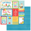 Photo Play Paper - Party Boy Collection - 12 x 12 Double Sided Paper - 3x4 and 4x6 Cards