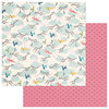 Photo Play Paper - Paper Crane Collection - 12 x 12 Double Sided Paper - Cranes
