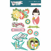 Photo Play Paper - Paper Crane Collection - Layered Cardstock Stickers