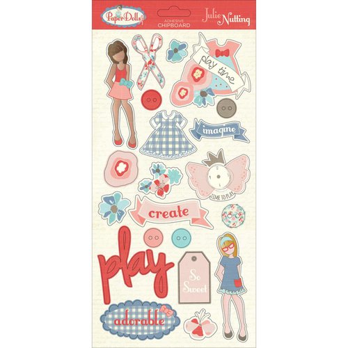 Photo Play Paper - Paper Dolls Collection - Chipboard Stickers