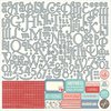 Photo Play Paper - Paper Dolls Collection - 12 x 12 Cardstock Stickers - Alphabet