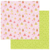 Photo Play Paper - Party Girl Collection - 12 x 12 Double Sided Paper - Vintage Cake