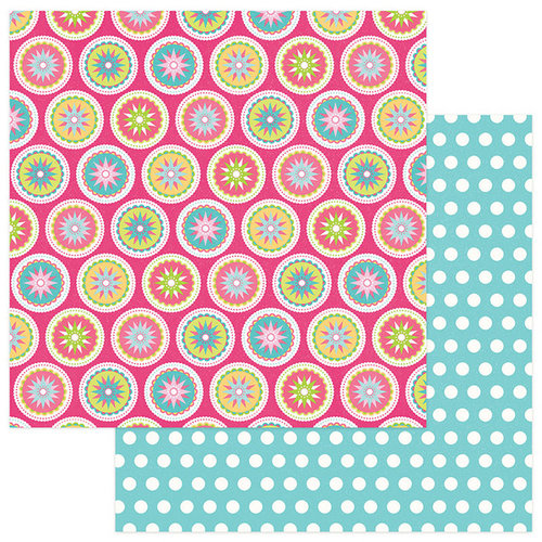 Photo Play Paper - Party Girl Collection - 12 x 12 Double Sided Paper - Medallions