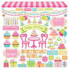 Photo Play Paper - Party Girl Collection - 12 x 12 Cardstock Stickers - Elements