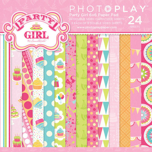 Photo Play Paper - Party Girl Collection - 6 x 6 Paper Pad