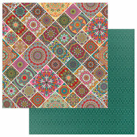 Photo Play Paper - Paprika Collection - 12 x 12 Double Sided Paper - Mandalas