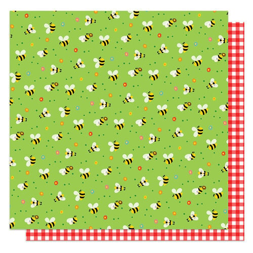 PhotoPlay - Go Outside and Play Collection - 12 x 12 Double Sided Paper - Busy Bee