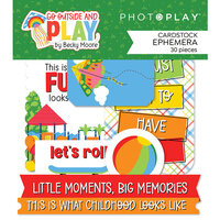 PhotoPlay - Go Outside and Play Collection - Ephemera - Die Cut Cardstock Pieces