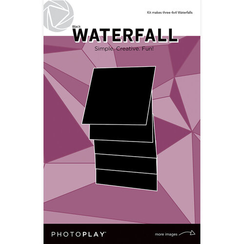 Photo Play Paper - Maker's Series Collection - Creation Bases - Manual - Black Waterfall - 4 x 4
