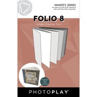 PhotoPlay - Maker's Series Collection - Folio8 - 5.25 x 5.25 - White