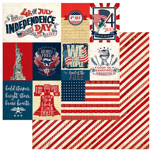 Photo Play Paper - Red, White and Blue Collection - 12 x 12 Double Sided Paper - Independence Day