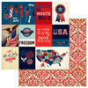 Photo Play Paper - Red, White and Blue Collection - 12 x 12 Double Sided Paper - Rockets Red Glare