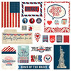 Photo Play Paper - Red, White and Blue Collection - Ephemera - Die Cut Cardstock Pieces