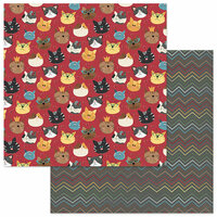 Photo Play Paper - Roxie and Friends Collection - 12 x 12 Double Sided Paper - Here Kitty Kitty