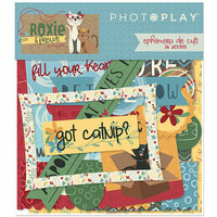 Photo Play Paper - Roxie and Friends Collection - Ephemera - Die Cut Cardstock Pieces