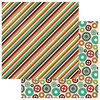 Photo Play Paper - Real Genius Collection - 12 x 12 Double Sided Paper - Stripe