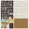 Photo Play Paper - Real Genius Collection - 12 x 12 Cardstock Stickers - Alphabet