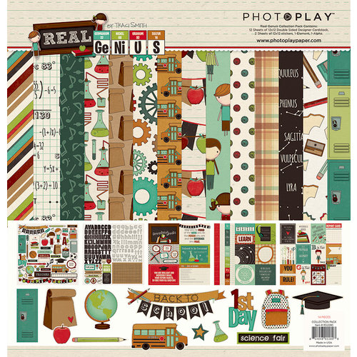Photo Play Paper - Real Genius Collection - 12 x 12 Collection Pack