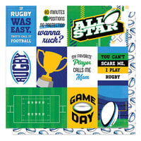 PhotoPlay - MVP Rugby Collection - 12 x 12 Double Sided Paper - Game Day