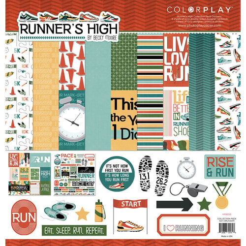 PhotoPlay - Runner's High Collection - 12 x 12 Collection Pack