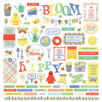 PhotoPlay - Showers And Flowers Collection - 12 x 12 Cardstock Stickers - Elements