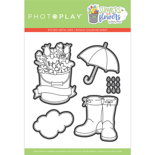 PhotoPlay - Showers And Flowers Collection - Etched Dies