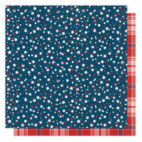 PhotoPlay - Stars and Stripes Collection - 12 x 12 Double Sided Paper - Stars