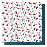 PhotoPlay - Stars And Stripes Collection - 12 x 12 Double Sided Paper - Soda Bottles