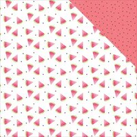 Photo Play Paper - Summer Daydreams Collection - 12 x 12 Double Sided Paper - Watermelon