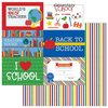 Photo Play Paper - School Days Collection - 12 x 12 Double Sided Paper - Elementary