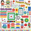 Photo Play Paper - School Days Collection - 12 x 12 Cardstock Stickers - Elements