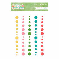 Photo Play Paper - Spring in My Garden Collection - Enamel Dots - Matte